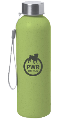 The PWR drinking bottle is available to PWR Patrons