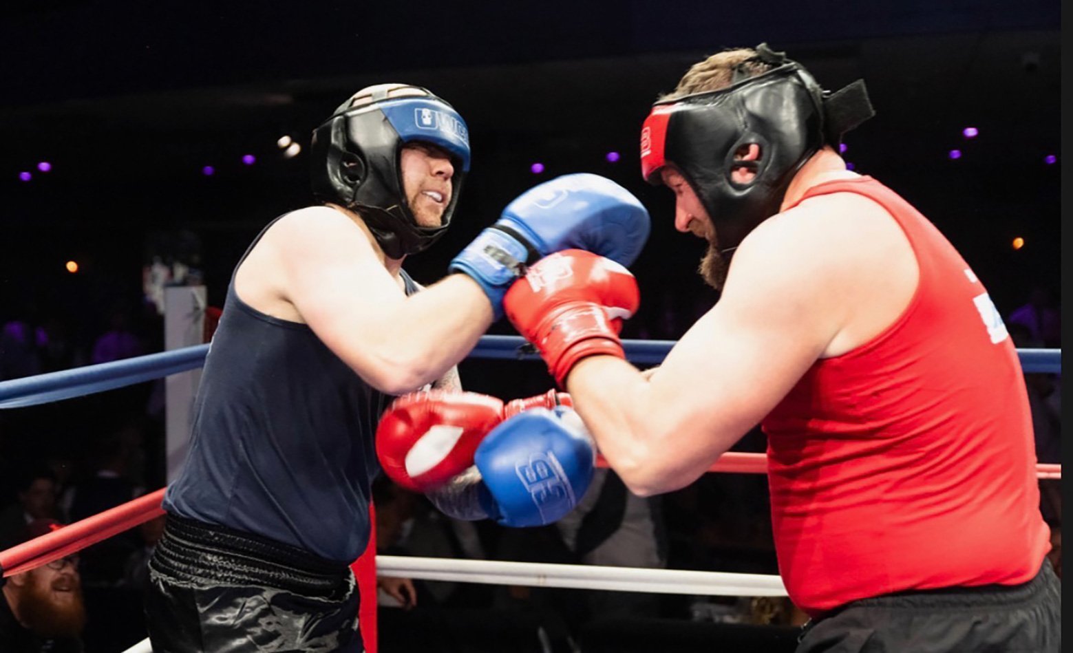 Greig in action in the ring