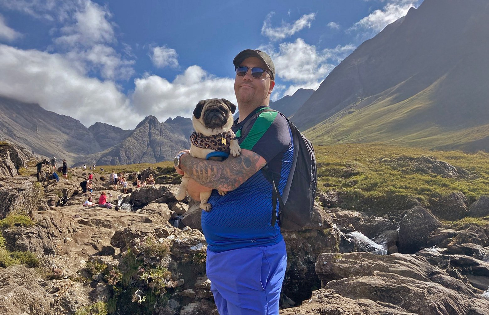 Greig and gaston in the mountains